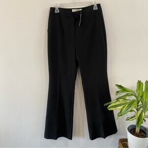 Exquise x Anthropologie | Sleek Flare Black Trousers
